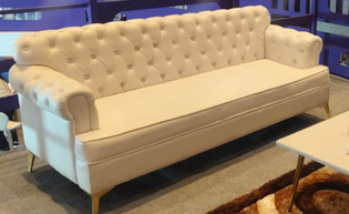 White Diamond 3 Seater
